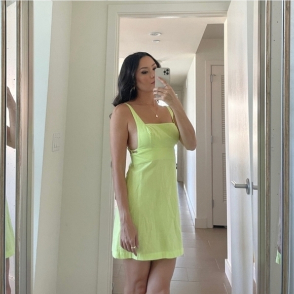 Free People Little Loca Mini Green Size Medium - Picture 4 of 6